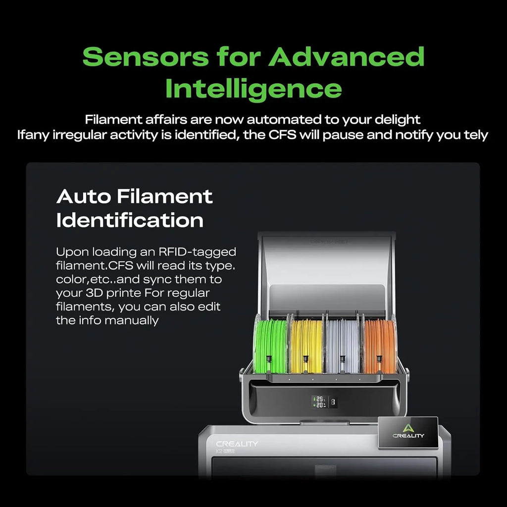 CFS 3D Printer Multi Color Auto Filament System Anti-Moisture Filaments Storage for  K1 Series K2 plus Printer
