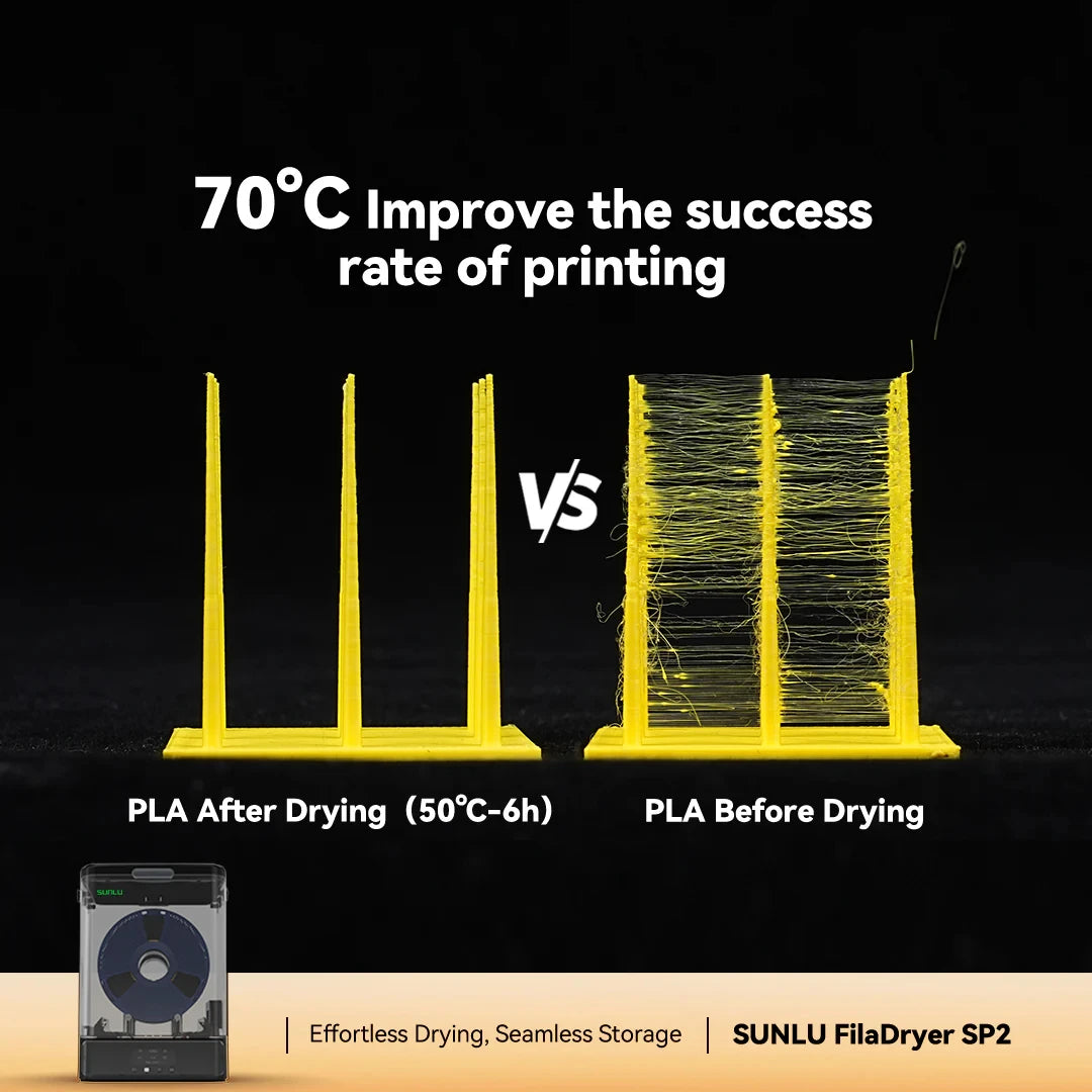 Official Filadryer SP2, 2-In-1 Filament Dryer Combine with Storage Box, up to 70℃(158°F) Drying and Seamless Storage