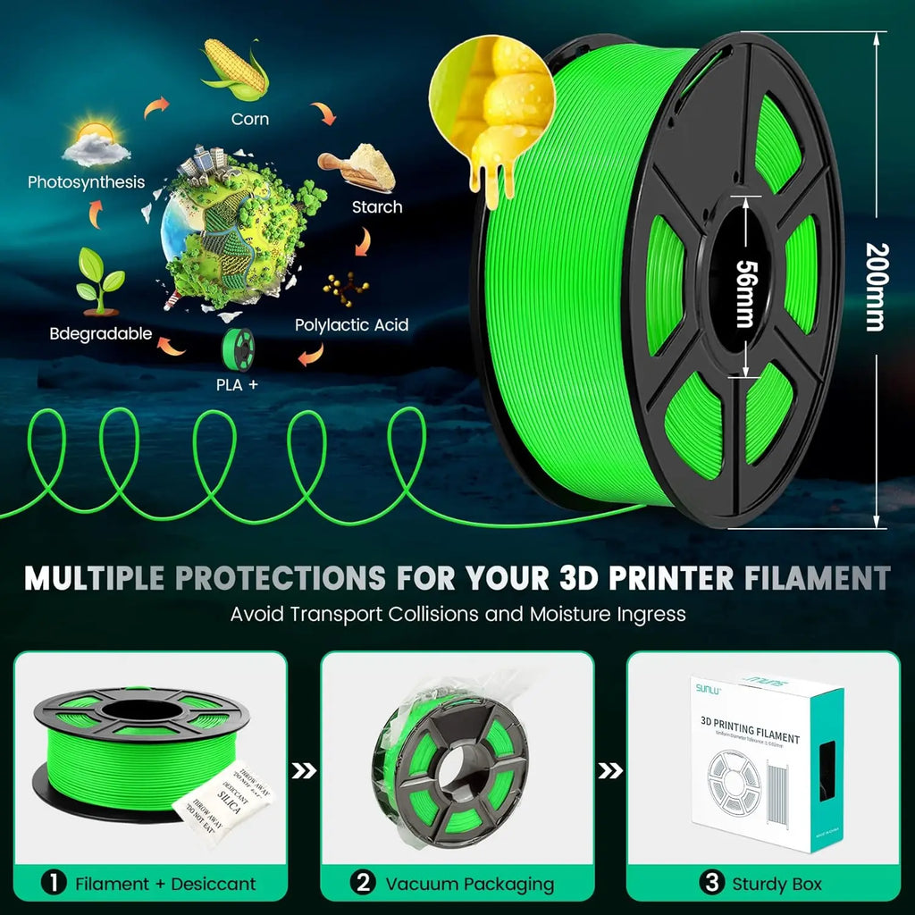 5KG 3D PETG/PLA/PLA Plus/Matte Filament 1Kg/Roll 1.75Mm High Strength Neatly Wound 3D Printing Filament Fast Shipping