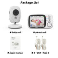 3.2 Inch Video Baby Monitor 2.4G Wireless with Auto Night Vision Twoway Intercom Surveillance Security Camera Babysitter