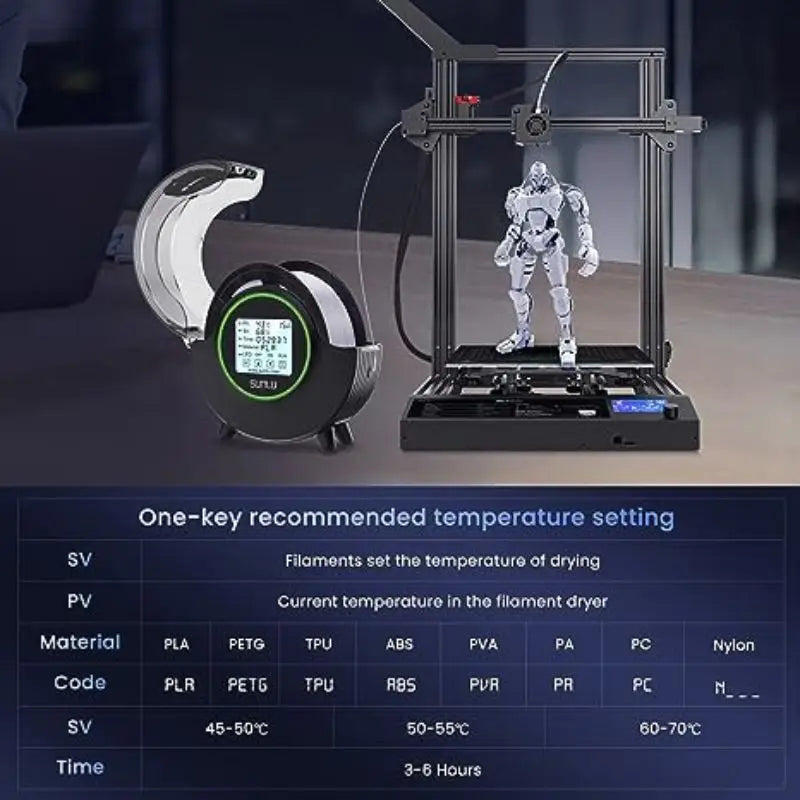 3D Filament Dryer S2 Filadryer Dry Box S2 Drying Filaments Storage Box Keeping Filament Dry Holder Free 3D Printer Mate