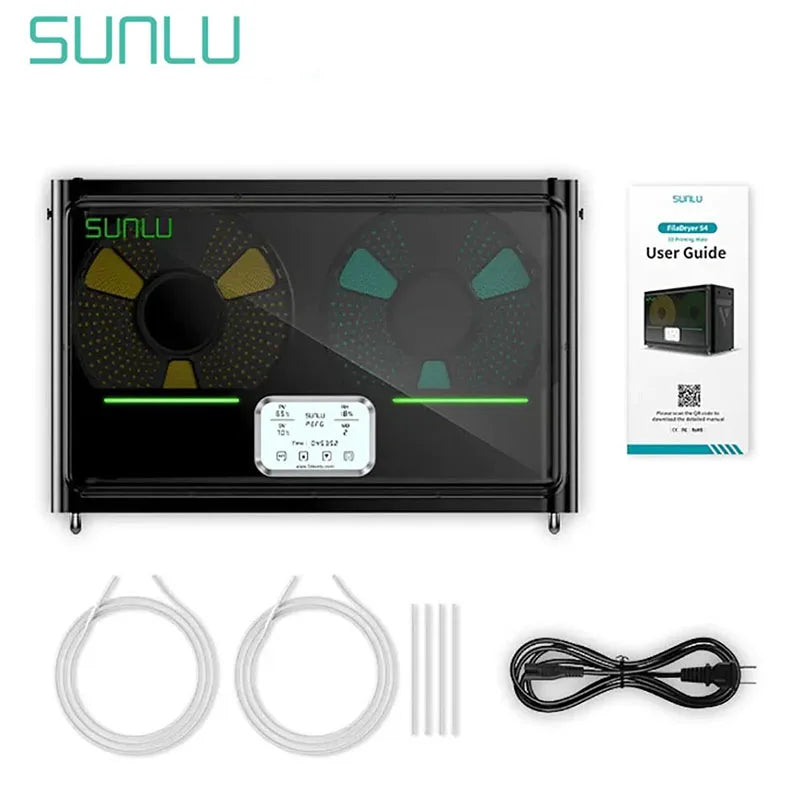 S4 Filament Dryer Box Compatible with PLA,PETG,ABS,TPU,PA 4 Rolls 1KG 1.75/2.85/3MM Filament Easy Operation and Fast Ship