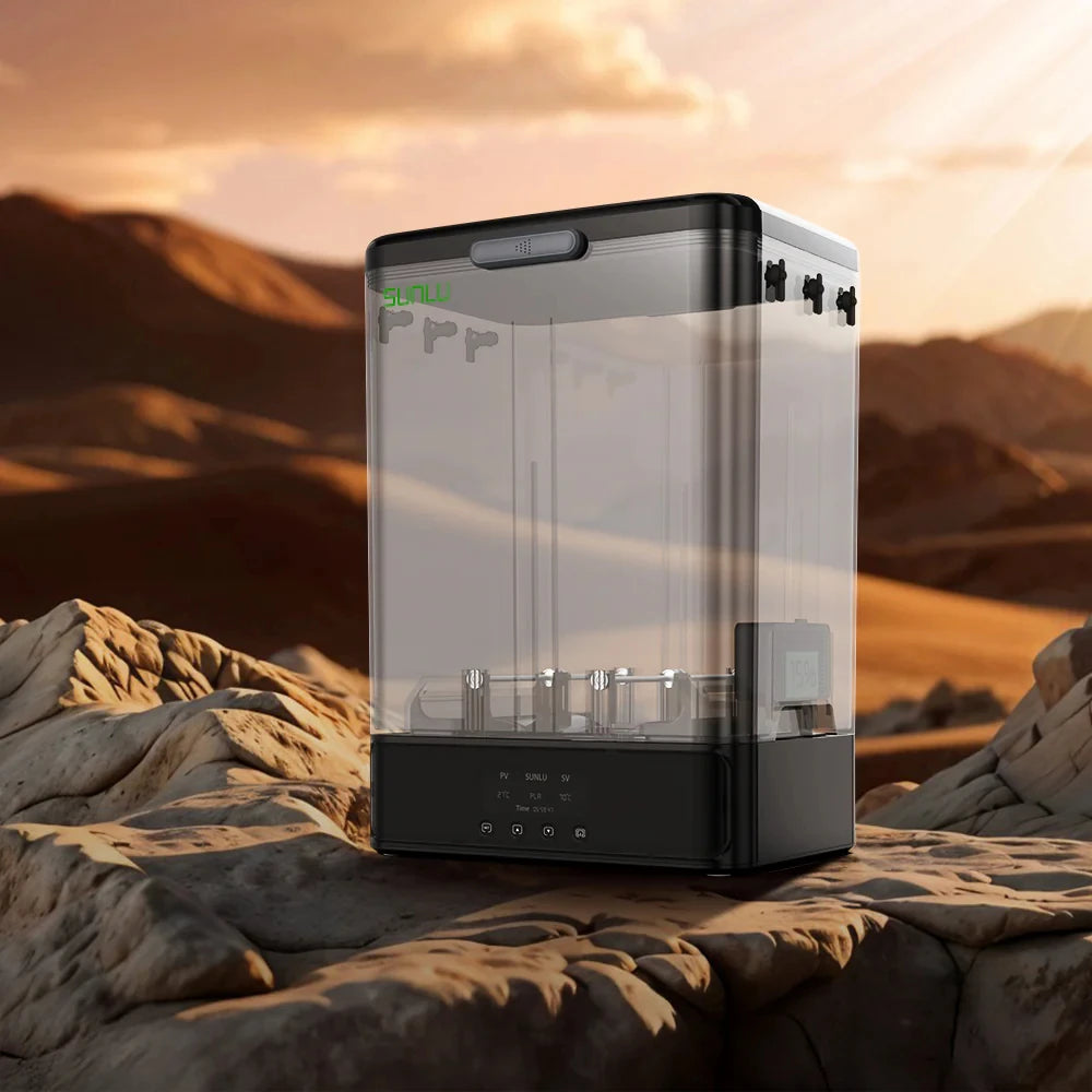 Official Filadryer SP2, 2-In-1 Filament Dryer Combine with Storage Box, up to 70℃(158°F) Drying and Seamless Storage